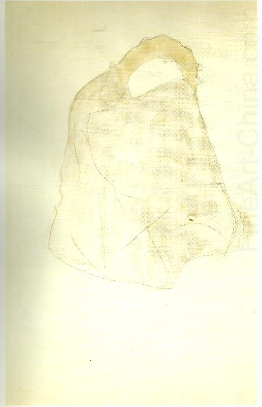 hopkrupen kvinnofigur, Gustav Klimt